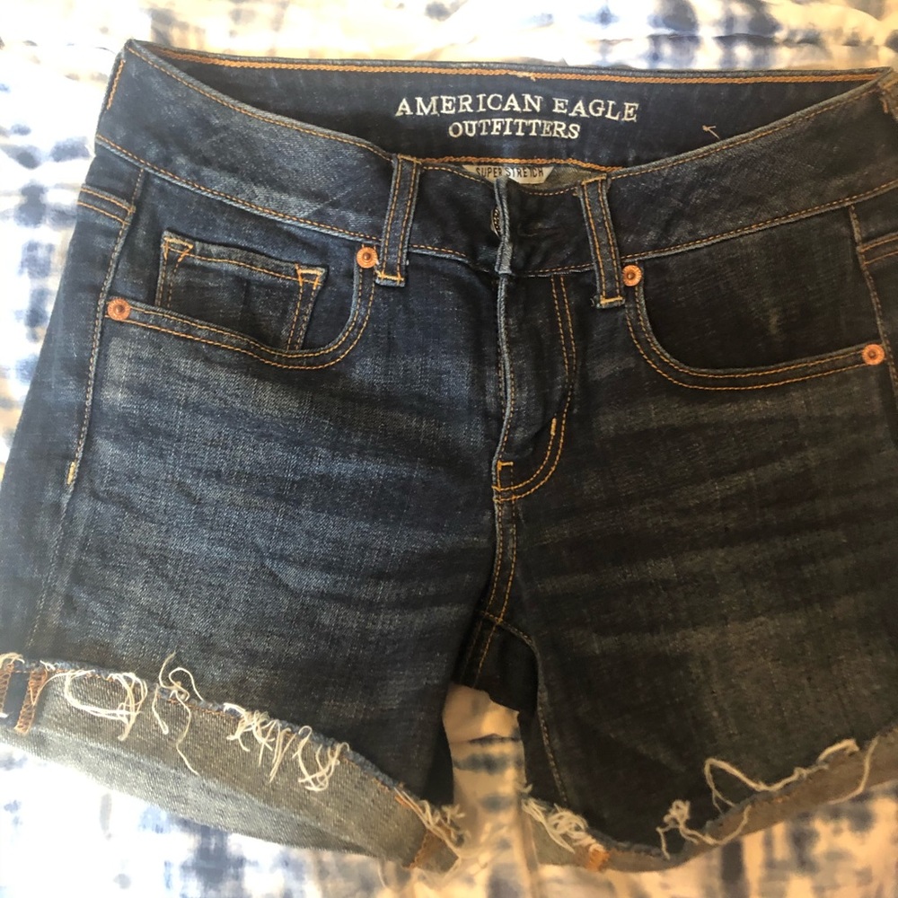 American Eagle Blue Jean Shorts Size 6